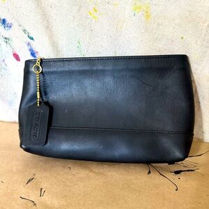 Vintage Coach Cosmetic Case Large #7172 Black